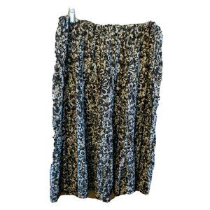 CJ Banks Size L Skirt Tiered Large Brown Tan Black Long Modest